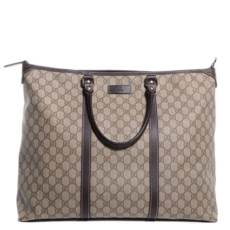 gucci brown canvas bag|gucci coated canvas tote.